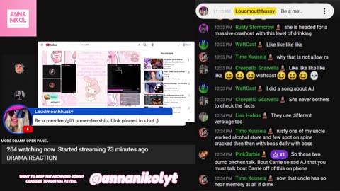 LoudMouthHussy Oct 22, 2025 'MORE DRAMA OPEN PANEL'