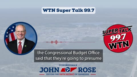 Rep. Rose Calls OB3 a Good Start Toward Turning Around Deficit Spending in Washington