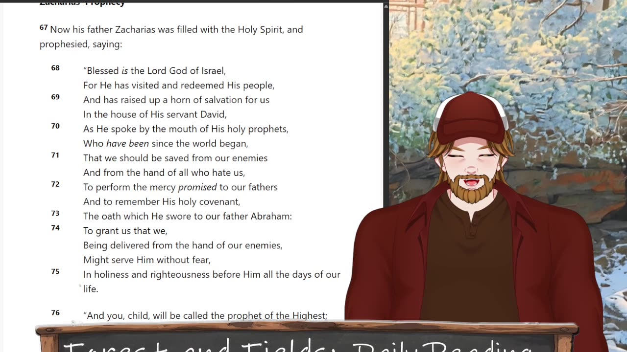 Forest and Fields Daily reading: Luke 1:57-80