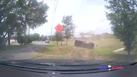 Police Shoot Armed Robbery Suspect After Crashing During Pursuit
