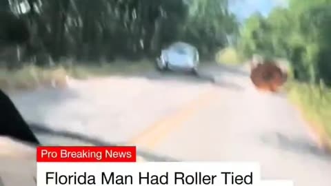 Florida Man's Roller Detaches, Slams into Oncoming Car