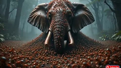 Trapped in Terror: Elephant Overrun by Flesh-Eating Ants!