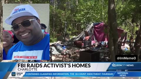 The FBI has raided the homes of a Charlotte activist amid allegations of a $14.5 million