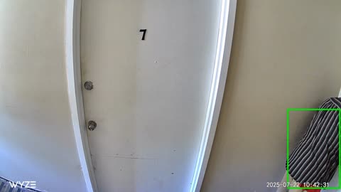July 22, Neighbor going in & out 76 times