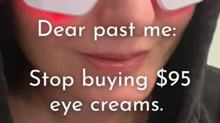 Red light + microcurrent undereye therapy for eyebags