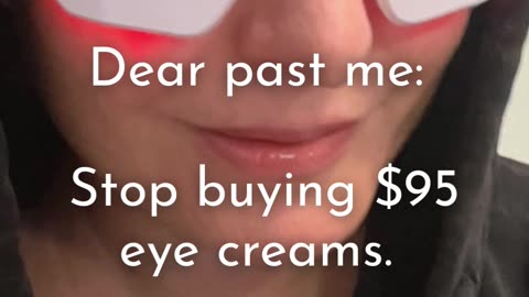 Red light + microcurrent undereye therapy for eyebags