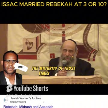ISSAC MARRIED THREE YEAR OLD REBEKAH IN JASHER A BOOK REMOVED FROM THE BIBLE