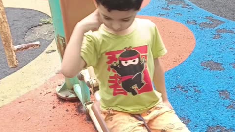 “Little Ninja in Action 🥷 | Outdoor Playground Adventure for Kids”