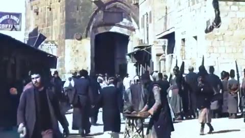 Colorized video of Jerusalem in 1897