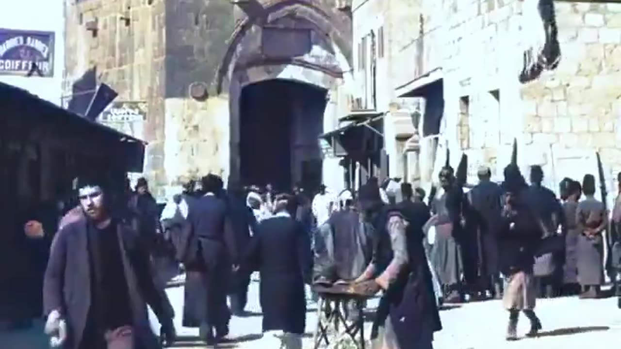 Colorized video of Jerusalem in 1897