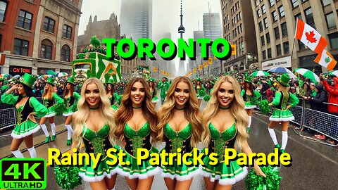 【4K】Toronto St. Patrick’s Day Parade Largest Irish Celebration in Canada! 🍀 🇨🇦