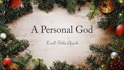 A Personal God