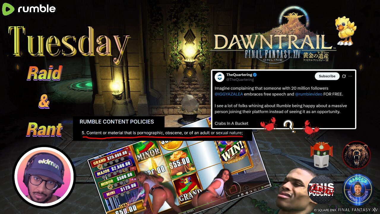 『NIN lvl 45』Tues R&R | Final Fantasy XIV | The Cheeky Girls, TLOU S2 Bombs, & Much More