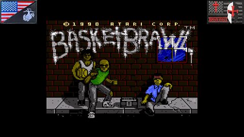 Basketbrawl (Atari 7800 - Attract Mode) [NA Version]