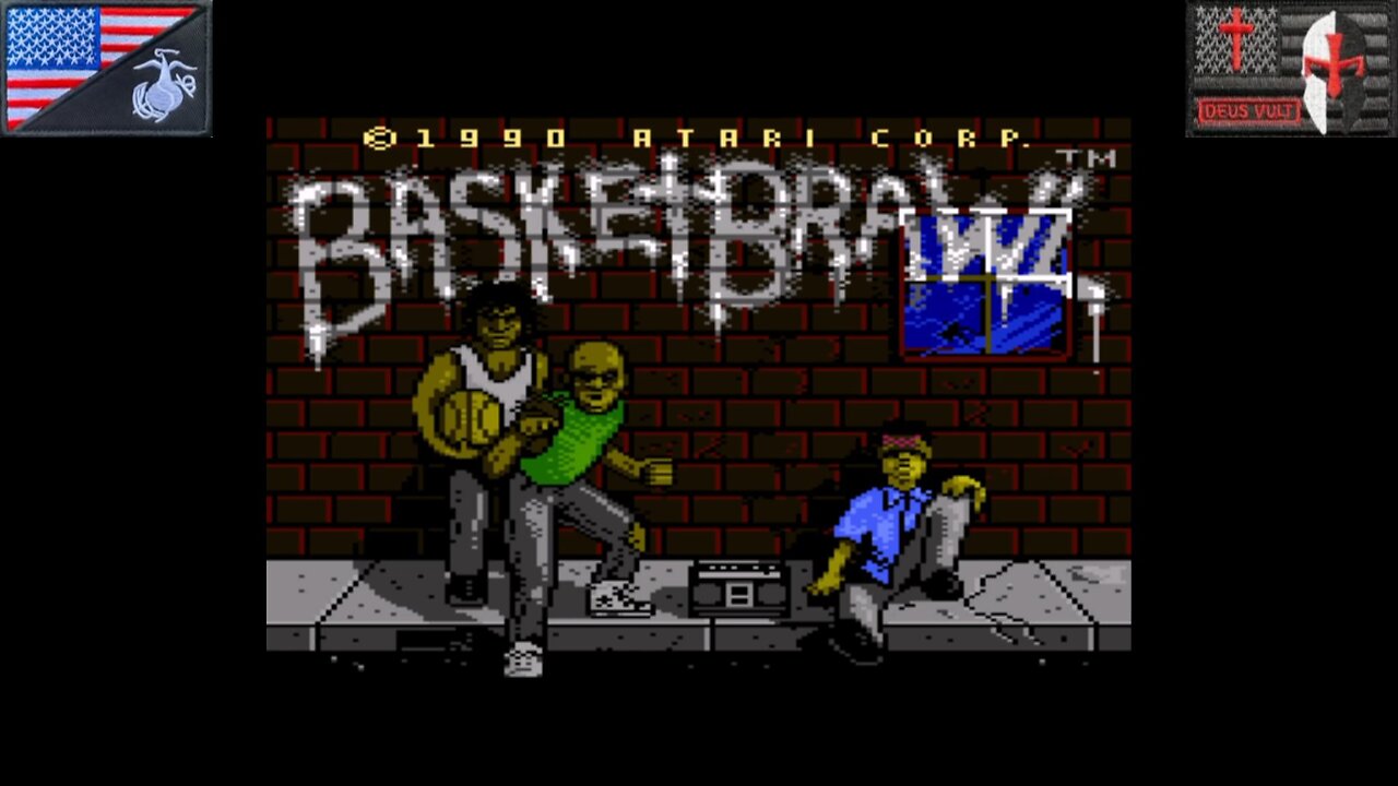 Basketbrawl (Atari 7800 - Attract Mode) [NA Version]