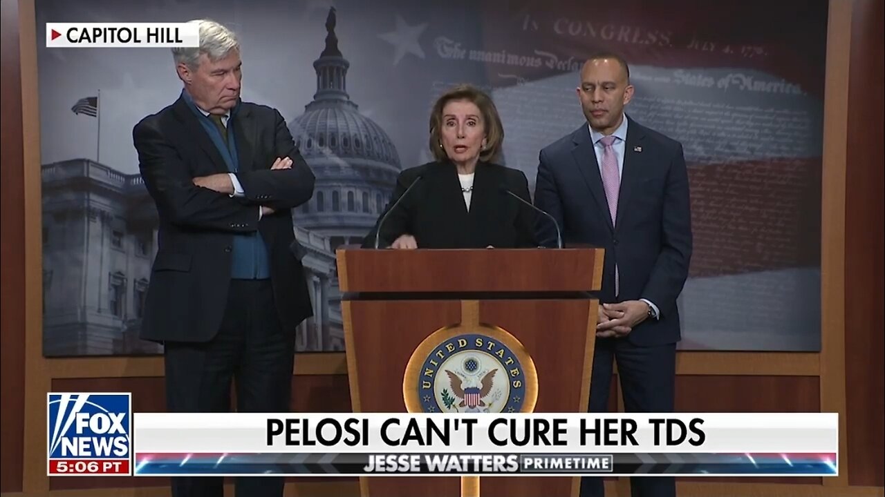 Watters: Pelosi Has A Bad Case Of TDS