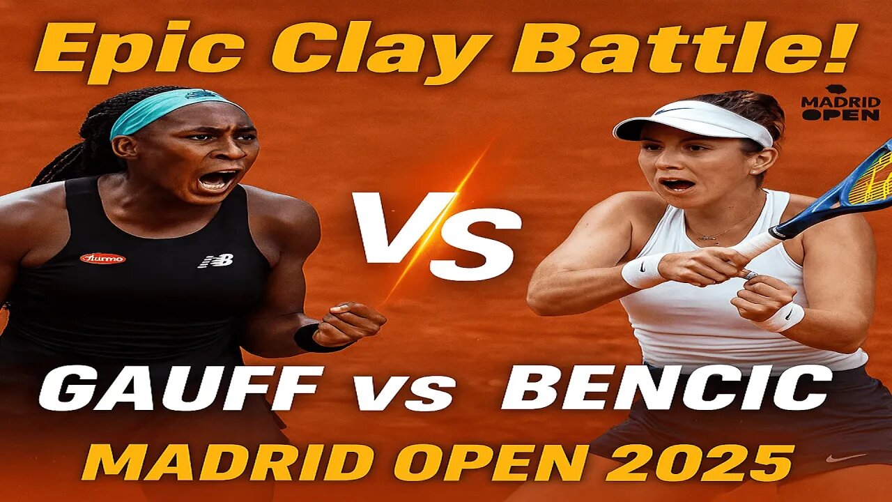 Coco Gauff vs Belinda Bencic Epic Clay Court Showdown at Madrid Open | NEWSDRIFT