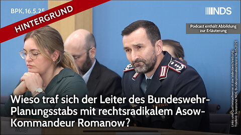 Wieso traf sich Leiter des Bundeswehr-Planungsstabs mit rechtsradikalem Asow-Kommandeur? | BPK HG