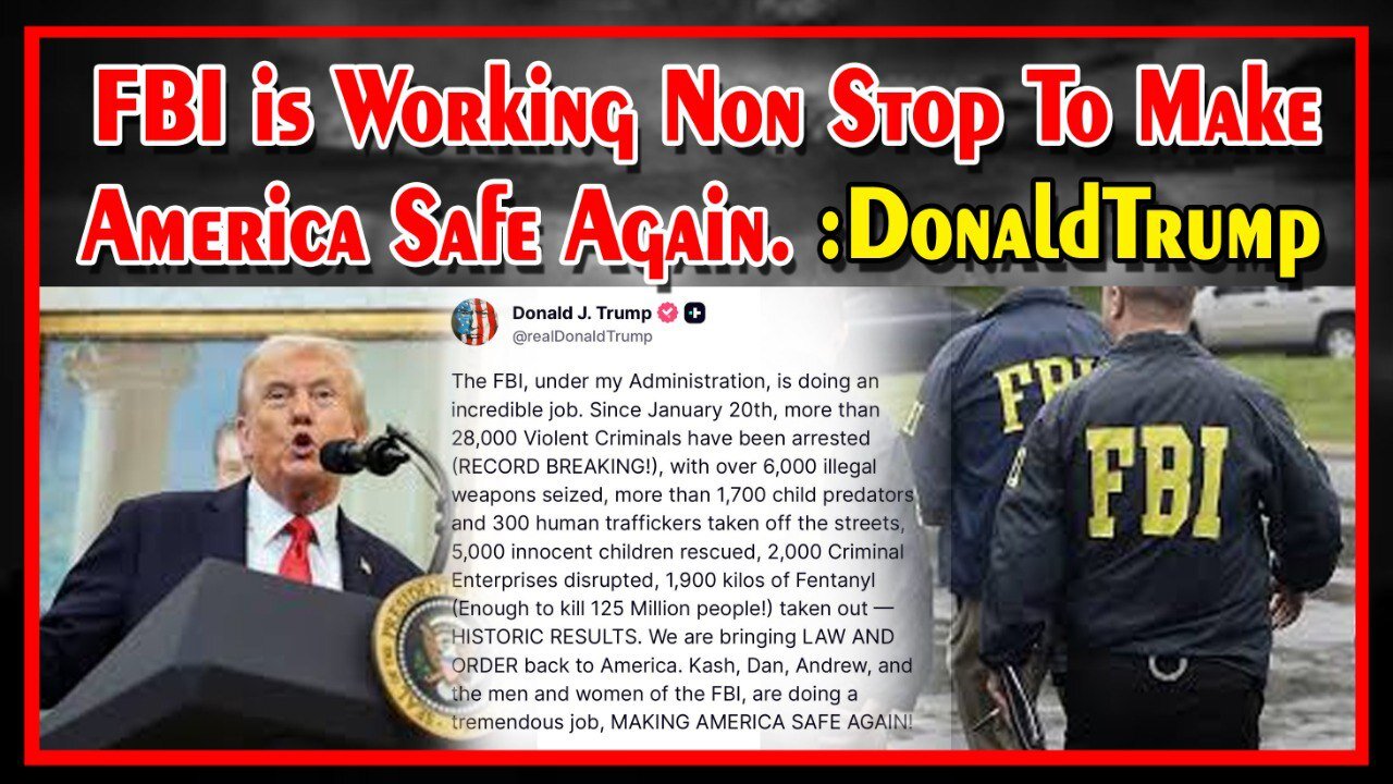 Live : 23-10-25 | FBI working non-stop to make America safe again : Trump