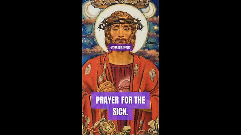 PRAYER FOR THE SICK #truth #Trinity #jesus #Catholic #mary #joseph #ihs #bible #christ #christian #S