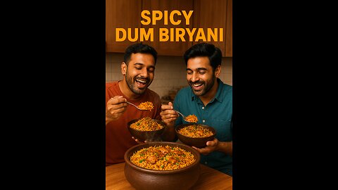 🔥 Indian Spicy Dum Biryani | Two Friends Cooking & Enjoying