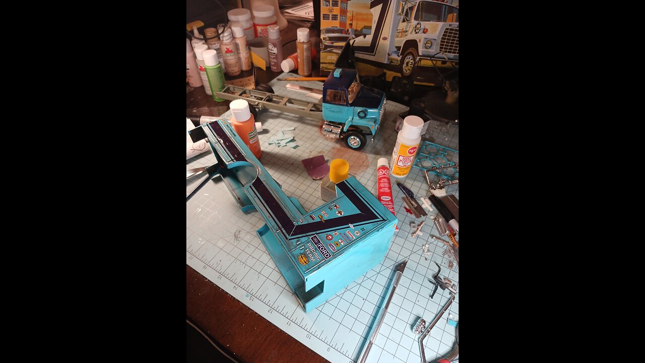AMT Ford Race Car Hauler Full Build Part 3