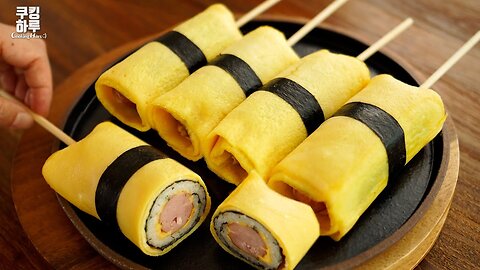 Egg Sushi Hotdog??!! Make Eggs Like This! Delicious! Easy To Eat