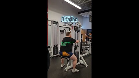 165lbs Rear Delt Flys (Medium) | #fitness #shorts #shoulderworkout