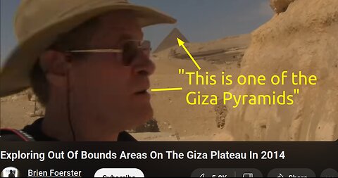 Brien Foerster Explores Giza Plateau in 2014 During Jihad Scar