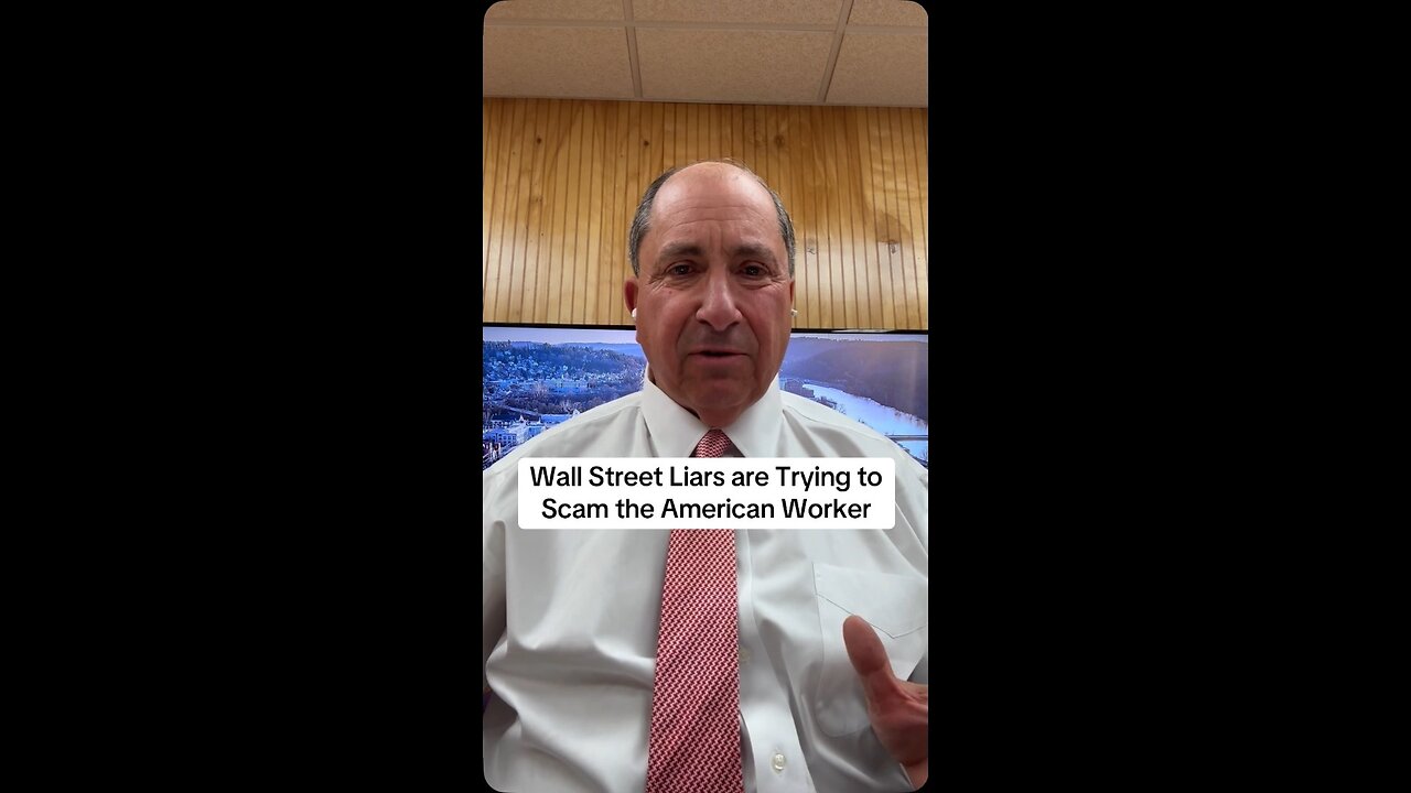 Wall Street Liars are Trying to Scam the American People