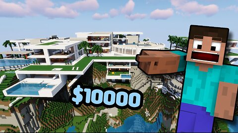 $1 vs $10000 Minecraft house