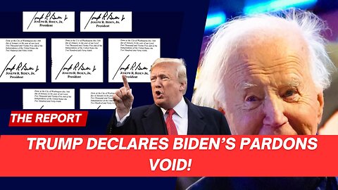 BREAKING: Trump Declares Biden’s Pardons VOID! Hunter, Fauci, Milley Back in Legal Trouble? 🚨🔥