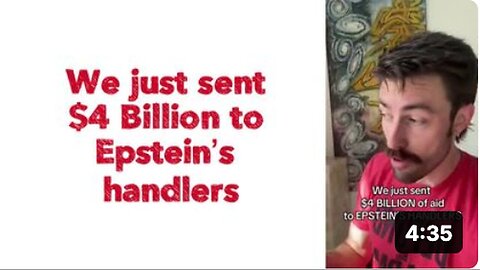 "$4 Billion Transferred to Epstein's Handlers"