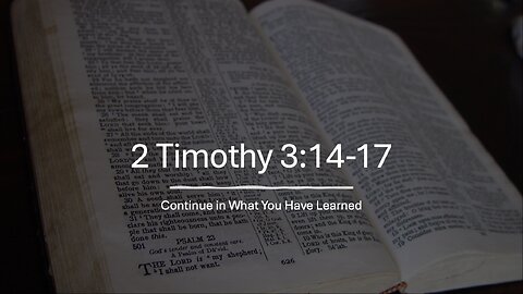 Continue in What You Have Learned