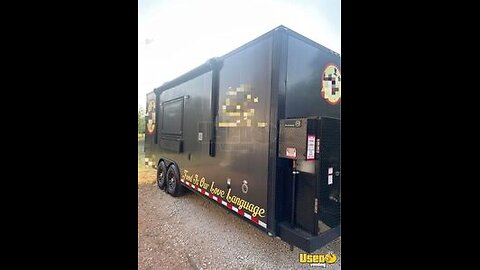 2022 8.6' x 22' Kitchen Food Concession Trailer with Pro-Fire System for Sale in Texas!