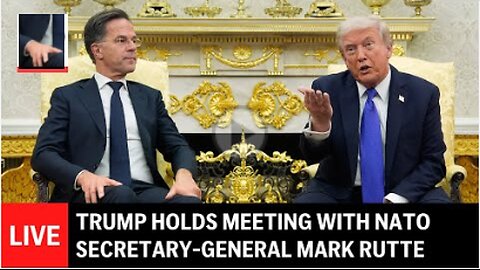 Trump holds meeting with NATO Secretary General Mark Rutte