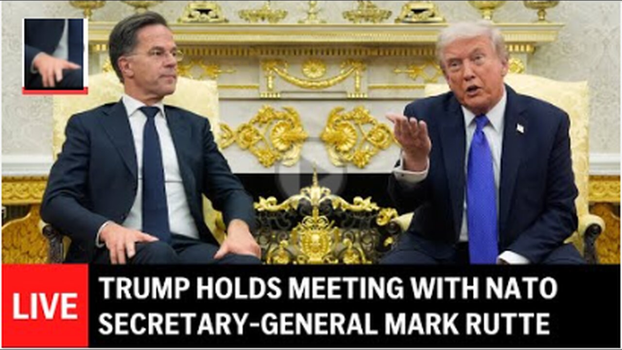 Trump holds meeting with NATO Secretary General Mark Rutte