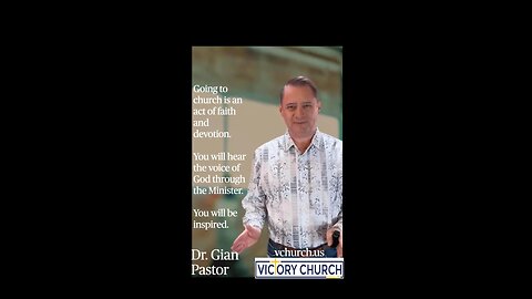 Going to church is an act of faith