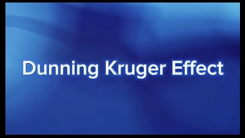ASL only - Dunning-Kruger effect explanation