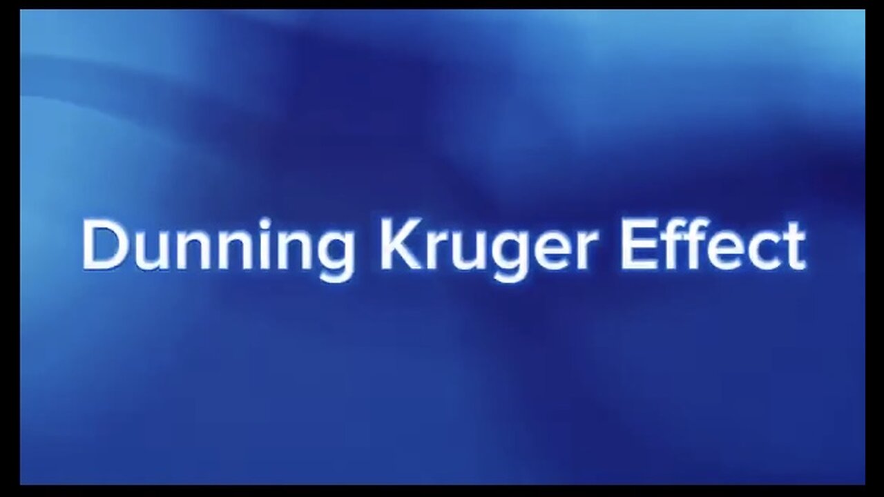 ASL only - Dunning-Kruger effect explanation