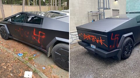 'STAB IN THE HEART': Tesla owner speaks out after cybertruck vandalized