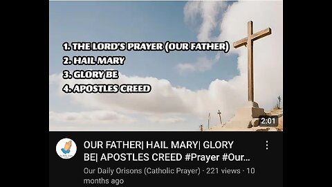 Our Father, Hail Mary, Glory Be, and Apostles' Creed by Our Daily Orisons