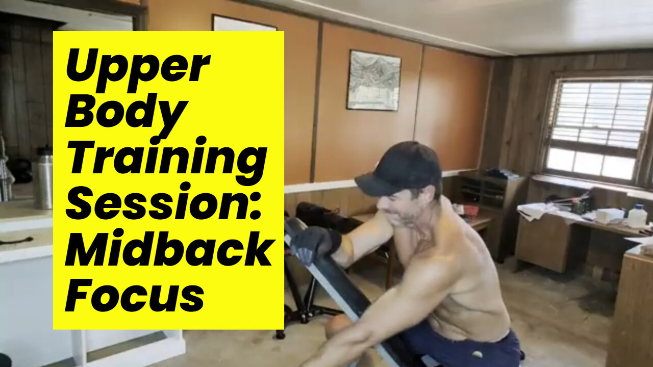 Second Upper Body Training Session: Yates Rows with 265 pounds