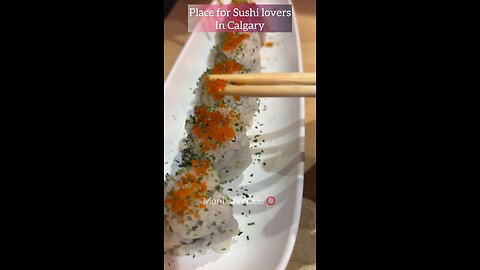 ⭕️ Authentic Sushi from “Kinjo” in Calgary, 🇨🇦 #foodie #halalfood