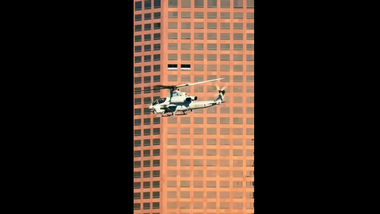 🔥 BREAKING: Marine Corps GUNSHIPS Helicopter spotted flying over Los Angeles