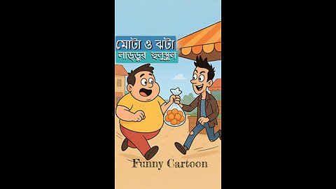 মোটা ও ঝটা – লাড্ডুর জন্য হুলুস্থুল Funny Cartoon Short