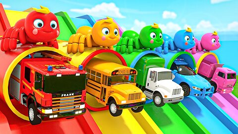 5 colorful spiders and 5 colorful ｜ Baby Nursery Rhymes & Kids Songs