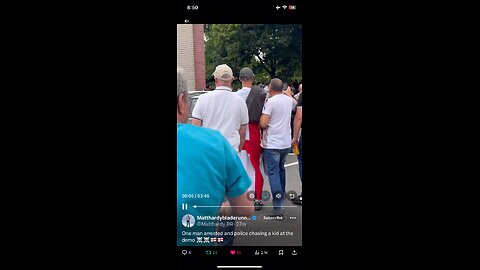 Police chasing kid at the demonstration: Matt Hardy Bladerunners video
