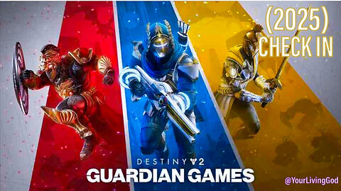 Destiny 2 PS5 : 2025 Guardian Olympics Check In LIVE