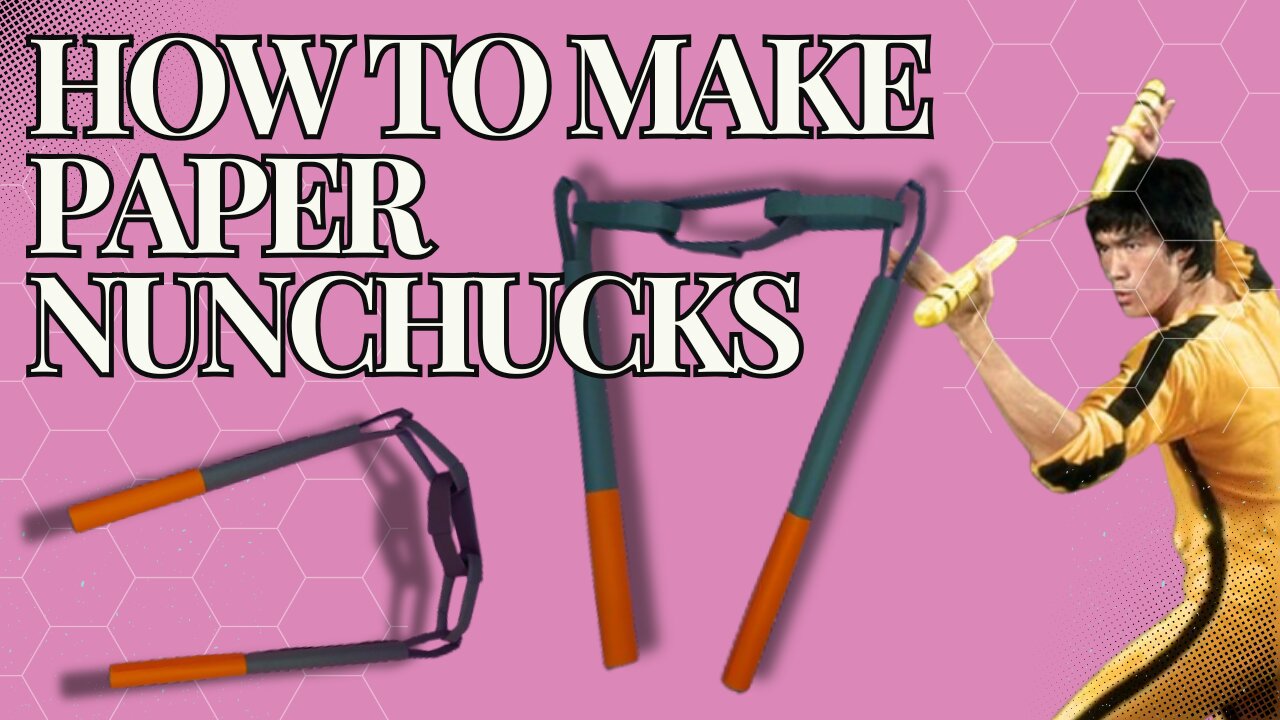 How To Make Paper Nunchucks Tutorial | Paper Nunchuck Craft